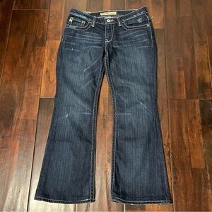 Big Star Jeans Maddie Mid Rise Fit Boot Cut Women’s Size 28S Dark Wash